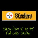 Pittsburgh Steelers Full Color Vinyl Decal | Hydroflask decal | Cornhole decal 5
