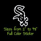 Chicago White Sox Full Color Vinyl Decal | Hydroflask decal | Cornhole decal 3