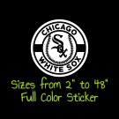 Chicago White Sox Full Color Vinyl Decal | Hydroflask decal | Cornhole decal 1