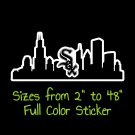 Chicago White Sox Full Color Vinyl Decal | Hydroflask decal | Cornhole decal 5
