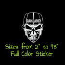 Las Vegas Raiders Full Color Vinyl Decal | Hydroflask decal | Cornhole decal 7