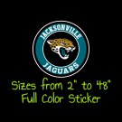 Jacksonville Jaguars Full Color Vinyl Decal | Hydroflask decal Cornhole decal 5