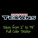 Houston Texans Full Color Vinyl Decal | Hydroflask decal | Cornhole decal 5