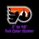 Philadelphia Flyers Full Color Vinyl Decal | Hydroflask decal | Cornhole decal 2