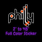 Philadelphia Flyers Full Color Vinyl Decal | Hydroflask decal | Cornhole decal 6
