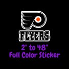 Philadelphia Flyers Full Color Vinyl Decal | Hydroflask decal | Cornhole decal 3