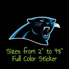 Carolina Panthers Full Color Vinyl Decal | Hydroflask decal | Cornhole decal 3