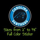 Carolina Panthers Full Color Vinyl Decal | Hydroflask decal | Cornhole decal 5