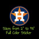 Houston Astros Full Color Vinyl Decal | Hydroflask decal | Cornhole decal 5