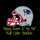 New England Patriots Full Color Vinyl Decal | Hydroflask decal Cornhole decal 3