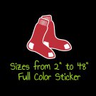 Boston Red Sox Full Color Vinyl Decal | Hydroflask decal | Cornhole decal 5