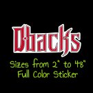 Arizona Diamond Backs Full Color Vinyl Decal | Hydroflask decal Cornhole decal 3
