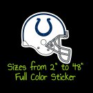 Indianapolis Colts Full Color Vinyl Decal | Hydroflask decal | Cornhole decal 8