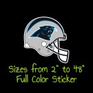 Carolina Panthers Full Color Vinyl Decal | Hydroflask decal | Cornhole decal 1