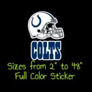Indianapolis Colts Full Color Vinyl Decal | Hydroflask decal | Cornhole decal 3