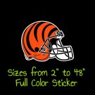 Cincinnati Bengals Full Color Vinyl Decal | Hydroflask decal | Cornhole decal 2