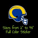 Los Angeles Rams Full Color Vinyl Decal | Hydroflask decal | Cornhole decal 1