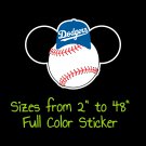 Los Angeles Dodgers Full Color Vinyl Decal | Hydroflask decal Cornhole decal 16