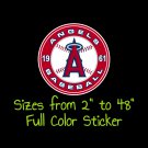 Los Angeles Angels Full Color Vinyl Decal | Hydroflask decal | Cornhole decal 5