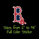 Boston Red Sox Full Color Vinyl Decal | Hydroflask decal | Cornhole decal 6