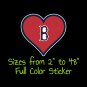 Boston Red Sox Full Color Vinyl Decal | Hydroflask decal | Cornhole decal 9