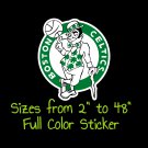 Boston Celtics Full Color Vinyl Decal | Hydroflask decal | Cornhole decal 9