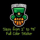 Boston Celtics Full Color Vinyl Decal | Hydroflask decal | Cornhole decal 8