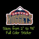 Denver Nuggets Full Color Vinyl Decal | Hydroflask decal | Cornhole decal 5