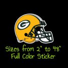 Green Bay Packers Full Color Vinyl Decal | Hydroflask decal | Cornhole decal 6