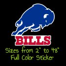 Buffalo Bills Full Color Vinyl Decal | Hydroflask decal | Cornhole decal 7
