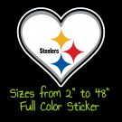 Pittsburgh Steelers Full Color Vinyl Decal | Hydroflask decal | Cornhole decal 7