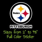 Pittsburgh Steelers Full Color Vinyl Decal | Hydroflask decal | Cornhole decal 4