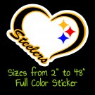 Pittsburgh Steelers Full Color Vinyl Decal | Hydroflask decal | Cornhole decal 9