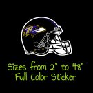 Baltimore Ravens Full Color Vinyl Decal | Hydroflask decal | Cornhole decal 1