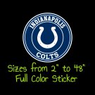 Indianapolis Colts Full Color Vinyl Decal | Hydroflask decal | Cornhole decal 7