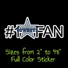 Dallas Cowboys Full Color Vinyl Decal | Hydroflask decal | Cornhole decal 4