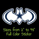 Dallas Cowboys Full Color Vinyl Decal | Hydroflask decal | Cornhole decal 2