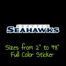 Seattle Seahawks Full Color Vinyl Decal | Hydroflask decal | Cornhole decal 7