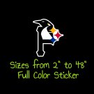Pittsburg Penguins Full Color Vinyl Decal | Hydroflask decal | Cornhole decal 6