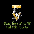 Pittsburg Penguins Full Color Vinyl Decal | Hydroflask decal | Cornhole decal 2