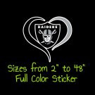 Las Vegas Raiders Full Color Vinyl Decal | Hydroflask decal | Cornhole decal 8