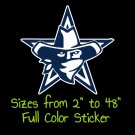 Dallas Cowboys Full Color Vinyl Decal | Hydroflask decal | Cornhole decal 9