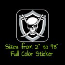 Las Vegas Raiders Full Color Vinyl Decal | Hydroflask decal | Cornhole decal 10