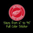 Detroit Red Wings Full Color Vinyl Decal | Hydroflask decal | Cornhole decal 1