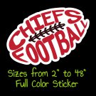Kansas City Chiefs Full Color Vinyl Decal | Hydroflask decal | Cornhole decal 7