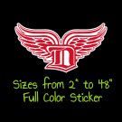 Detroit Red Wings Full Color Vinyl Decal | Hydroflask decal | Cornhole decal 4