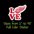 Detroit Red Wings Full Color Vinyl Decal | Hydroflask decal | Cornhole decal 11