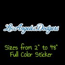Los Angeles Dodgers Full Color Vinyl Decal | Hydroflask decal | Cornhole decal 2