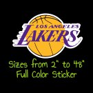 Los Angeles Lakers Full Color Vinyl Decal | Hydroflask decal | Cornhole decal 2