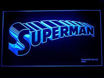 Superman LED Light Sign